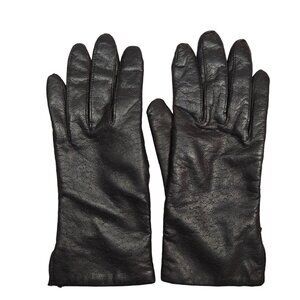 Vintage Fownes Womens Gloves Genuine Leather Size 6.5 With Acrylic Lining